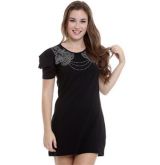 Vestido juvenil com strass